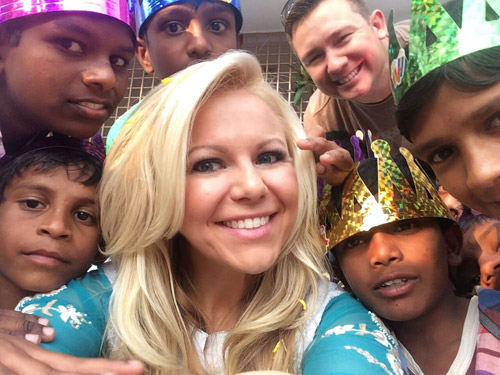 Sarah Robbins in India